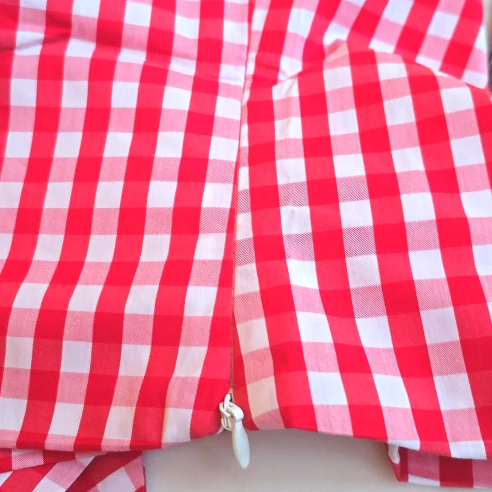 NWT Commense Checkerboard Bow Back Crop Top Size Large - Picture 13 of 14